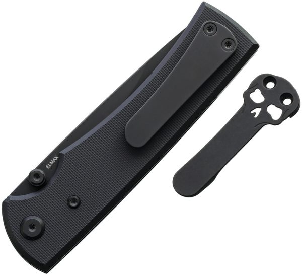 Chaves Knives Liberation 229 Linerlock Folding Knife 3.5" Black