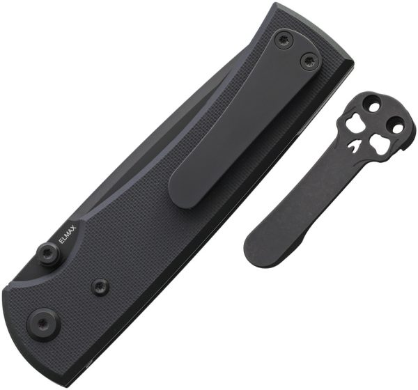 Chaves Knives Liberation 229 Linerlock Folding Knife Black G10 3.5" Elmax