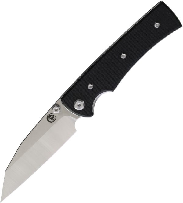Chaves Knives Sangre 229 Linerlock Folding Knife 3.5" Elmax Wharncliffe Black G10