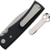 Chaves Knives Sangre 229 Linerlock Folding Knife 3.5" Elmax Wharncliffe Black G10