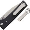 Chaves Knives Scapegoat 229 Linerlock Folding Knife 3.63" Elmax Black G10