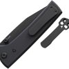 Chaves Knives Scapegoat 229 Linerlock Folding Knife 3.63" Black