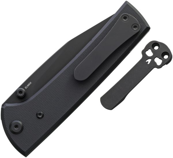 Chaves Knives Scapegoat 229 Linerlock Folding Knife 3.63" Black