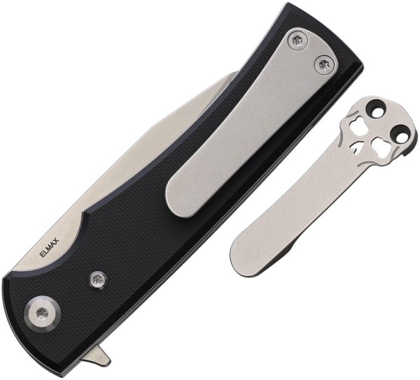 Chaves Knives Sangre Street Linerlock Folding Knife Black G10 3.25" Elmax