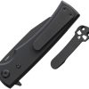 Chaves Knives Sangre Street Linerlock Folding Knife Black G10