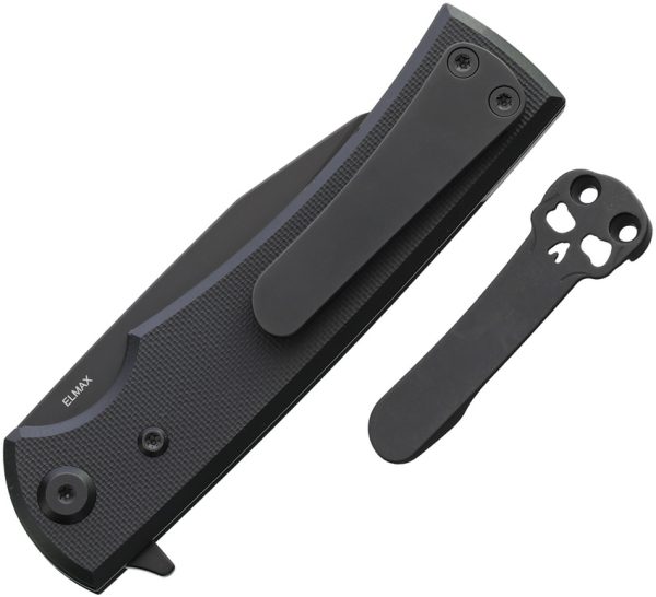 Chaves Knives Sangre Street Linerlock Folding Knife Black G10
