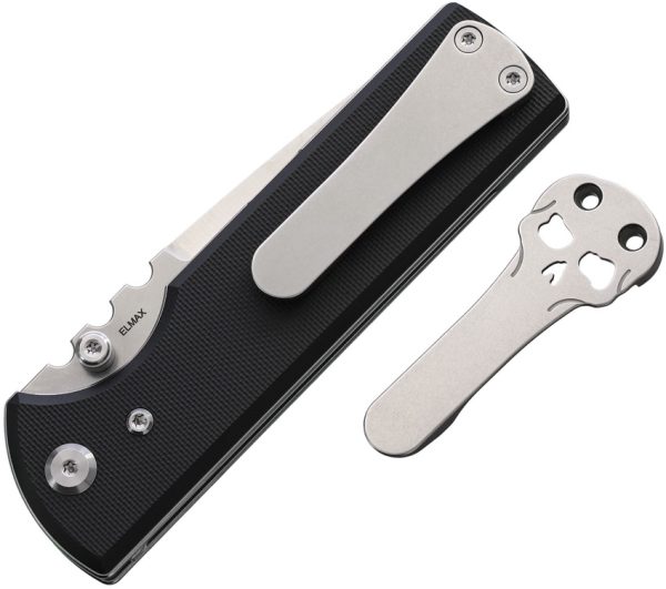 Chaves Knives NTAK Redencion Linerlock Folding Knife 3.5" Elmax Black G10