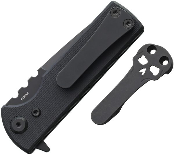 Chaves Knives TAK Redencion Linerlock Folding Knife Black G10 2.75"