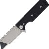 CHAV14512 Chaves Knives C.H.U.B. Flipper Linerlock Black G10 Utility Blade