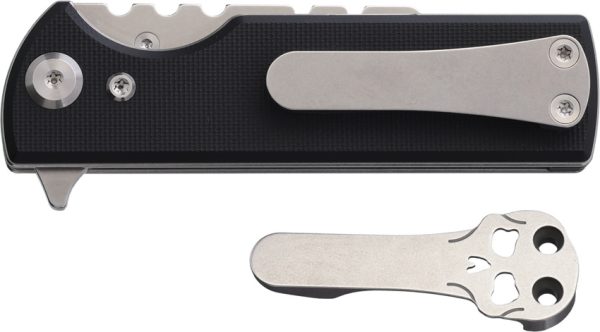 CHAV14512_add_01 Chaves Knives C.H.U.B. Flipper Linerlock Black G10 Utility Blade