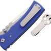 Chaves Knives Redencion 229 Folding Knife 3.5" Elmax Blue G10