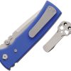 Chaves Knives Redencion 229 Linerlock Folding Knife Blue G10 3.5"