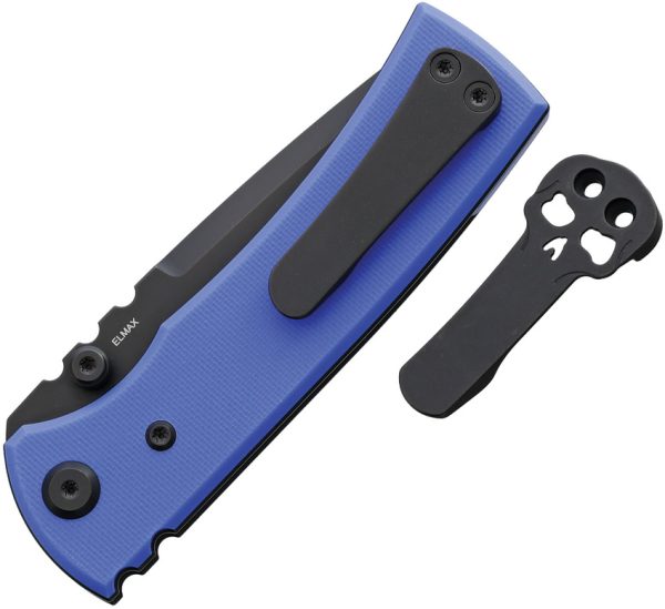 Chaves Knives Redencion Street Linerlock Folding Knife 3" Elmax Blue