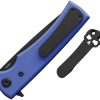Chaves Knives Liberation Street Linerlock Folding Knife Blue G10