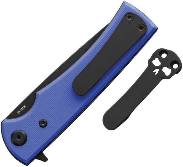 Chaves Knives Liberation Street Linerlock Folding Knife Blue G10