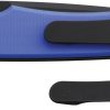 Chaves Knives Liberation Street Linerlock Folding Knife 3.25" Black PVD Elmax Tanto Blade Blue G10