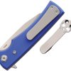 Chaves Knives Sangre Street Linerlock Folding Knife Blue G10 3.25" Elmax
