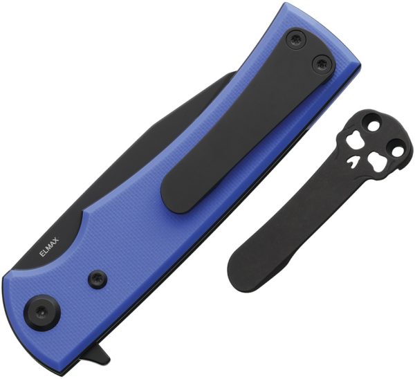 Chaves Knives Sangre Street Linerlock Folding Knife Blue G10 3.25"