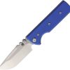 Chaves Knives NTAK Redencion Linerlock Folding Knife Blue G10 3.5in Elmax
