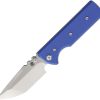 CHAV14539 Chaves Knives NTAK Redencion Linerlock Folding Knife 3.5" Elmax Blade Blue G10