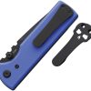 Chaves Knives NTAK Redencion Linerlock Folding Knife Blue G10