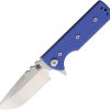 Chaves Knives TAK Redencion Linerlock 2.75" Elmax Blue G10