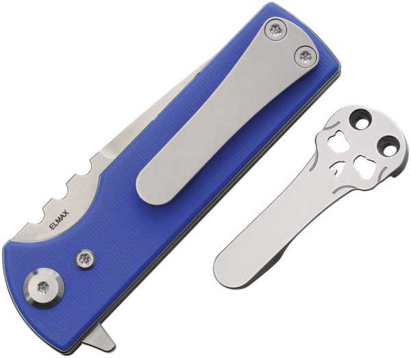 Chaves Knives TAK Redencion Linerlock 2.75" Elmax Blue G10