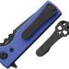 Chaves TAK Redencion Linerlock Folding Knife Blue G10 2.75" Elmax