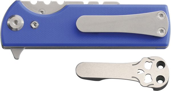 Chaves Knives C.H.U.B. Flipper Linerlock Blue G10 Folding Knife
