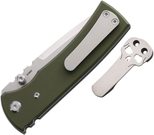 Chaves Redencion 229 Linerlock 3.5" Elmax Folding Knife OD Green