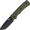 CHAV14550 Chaves Knives Redencion 229 Linerlock Folding Knife 3.5" Black PVD Elmax OD Green G10
