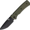 Chaves Redencion 229 Linerlock Folding Knife 3.5" Elmax Tanto OD Green