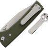 Chaves Knives Scapegoat 229 Linerlock Folding Knife 3.63" Elmax Spear OD Green