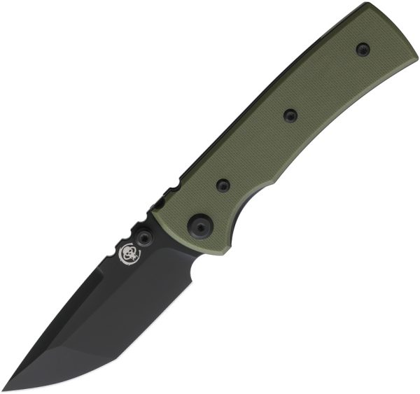 Chaves Knives Redencion Street Linerlock Folding Knife OD Green