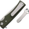 Chaves Knives Liberation Street Linerlock Folding Knife OD Green 3.25"