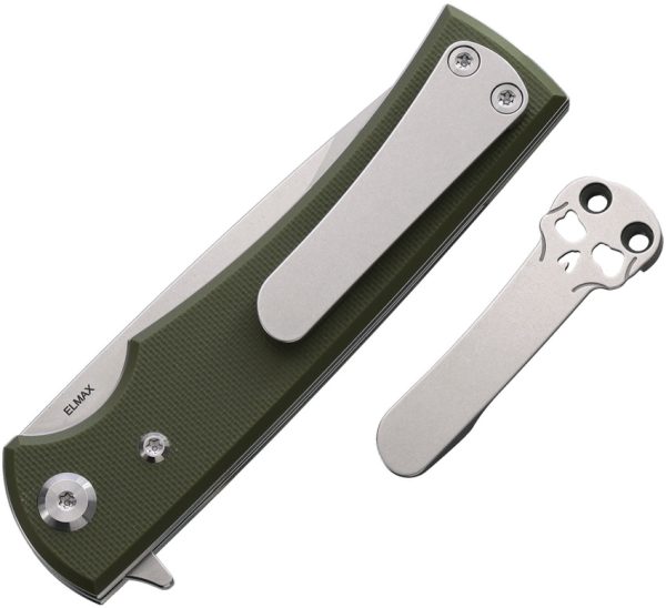 Chaves Knives Liberation Street Linerlock Folding Knife OD Green 3.25"