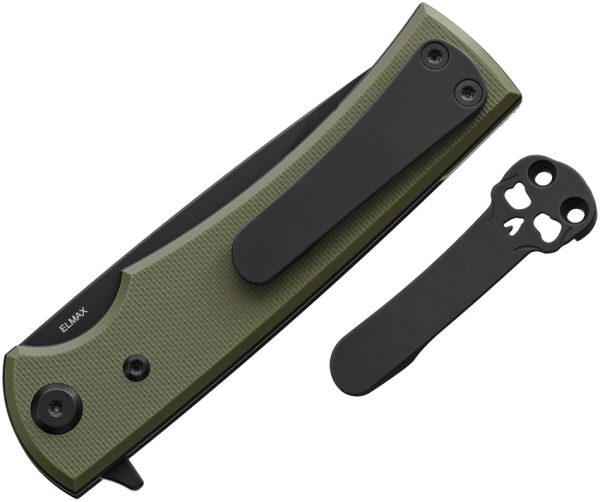Chaves Knives Liberation Street Linerlock Folding Knife OD Green