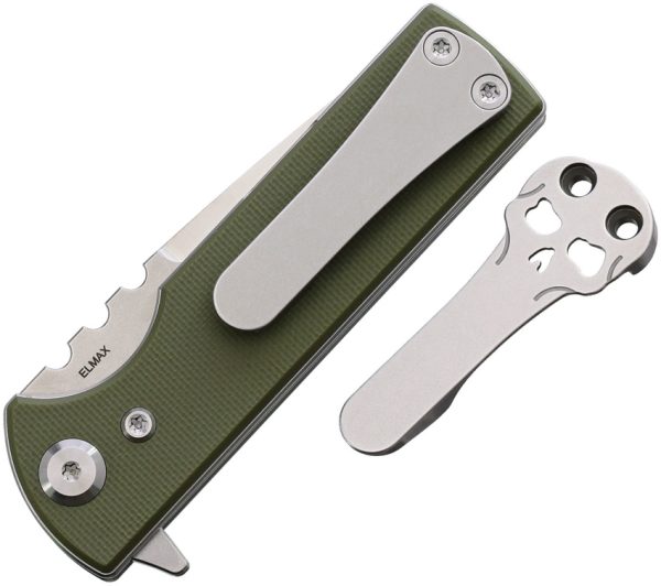 Chaves Knives TAK Redencion Linerlock Folding Knife OD Green