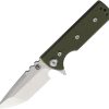 Chaves Knives TAK Redencion Linerlock Folding Knife OD Green G10 2.75in Elmax