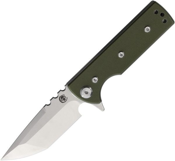 Chaves Knives TAK Redencion Linerlock Folding Knife OD Green G10 2.75in Elmax
