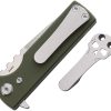 Chaves Knives TAK Redencion Linerlock Folding Knife OD Green G10 2.75in Elmax