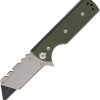 CHAV14580 Chaves Knives C.H.U.B. Flipper Linerlock Folding Knife OD Green G10 3.5"