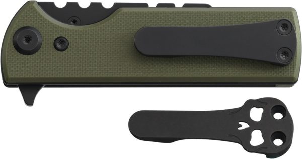 Chaves Knives C.H.U.B. Flipper Linerlock Folding Knife Green G10