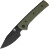 Chaves Knives Scapegoat Street Linerlock Folding Knife 3.38" Elmax Blade OD Green