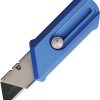 CHAV14666 Chaves Knives C.H.U.B. Slipper Folding Knife Blue 3in Closed