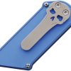 CHAV14666_add_01 Chaves Knives C.H.U.B. Slipper Folding Knife Blue 3in Closed