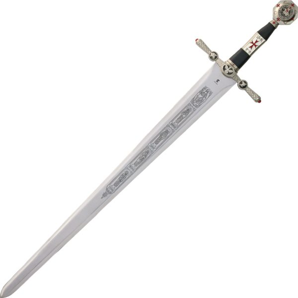 Art Gladius Silver Knights Of Heaven Sword 31" Carbon Steel Blade