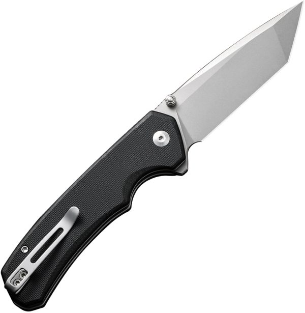 Civivi Brazen Button Lock Folding Knife 3.5" Stonewash 14C28N