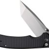 Civivi Brazen Button Lock Folding Knife 3.5" Stonewash 14C28N