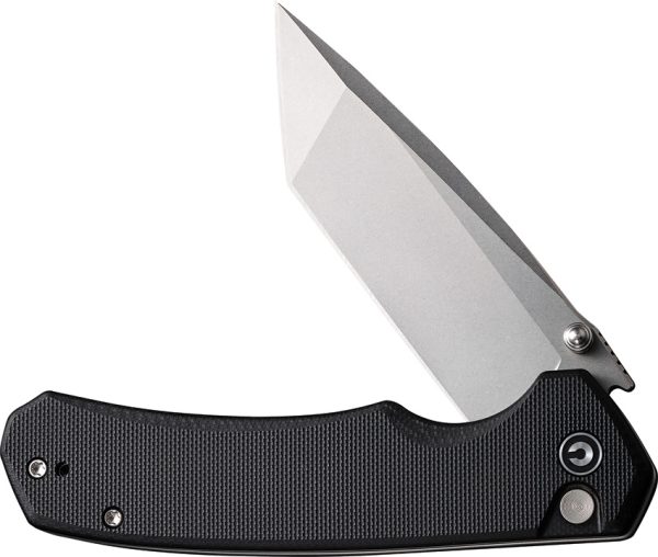 Civivi Brazen Button Lock Folding Knife 3.5" Stonewash 14C28N